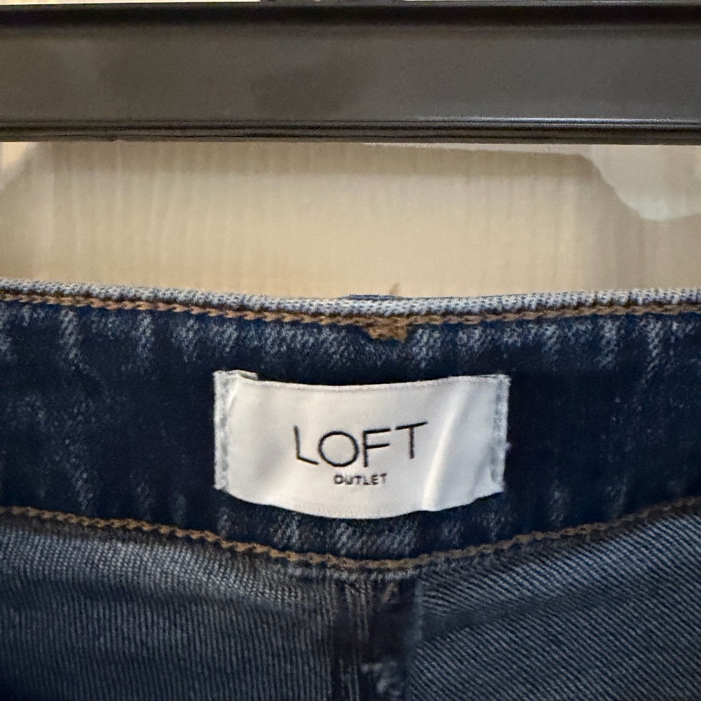 LOFT Outlet Curvy Demi Boot Jeans Size 10 Raw Hem - Picture 6 of 15